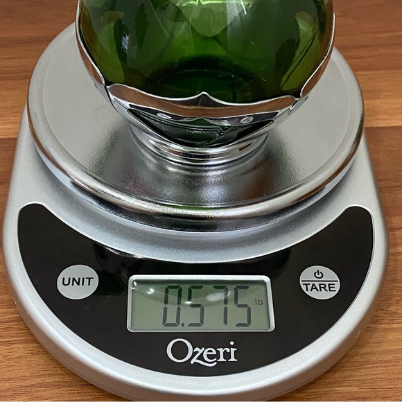 MCM Mid Century Modern FARBER BROS. Krome Kraft Green 4.5" Small Pitcher Jug - Picture 8 of 12